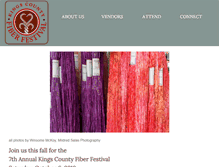 Tablet Screenshot of kingscountyfiberfestival.org